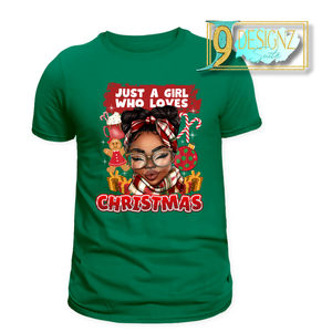 Just A Girl Who Loves Christmas Shirt