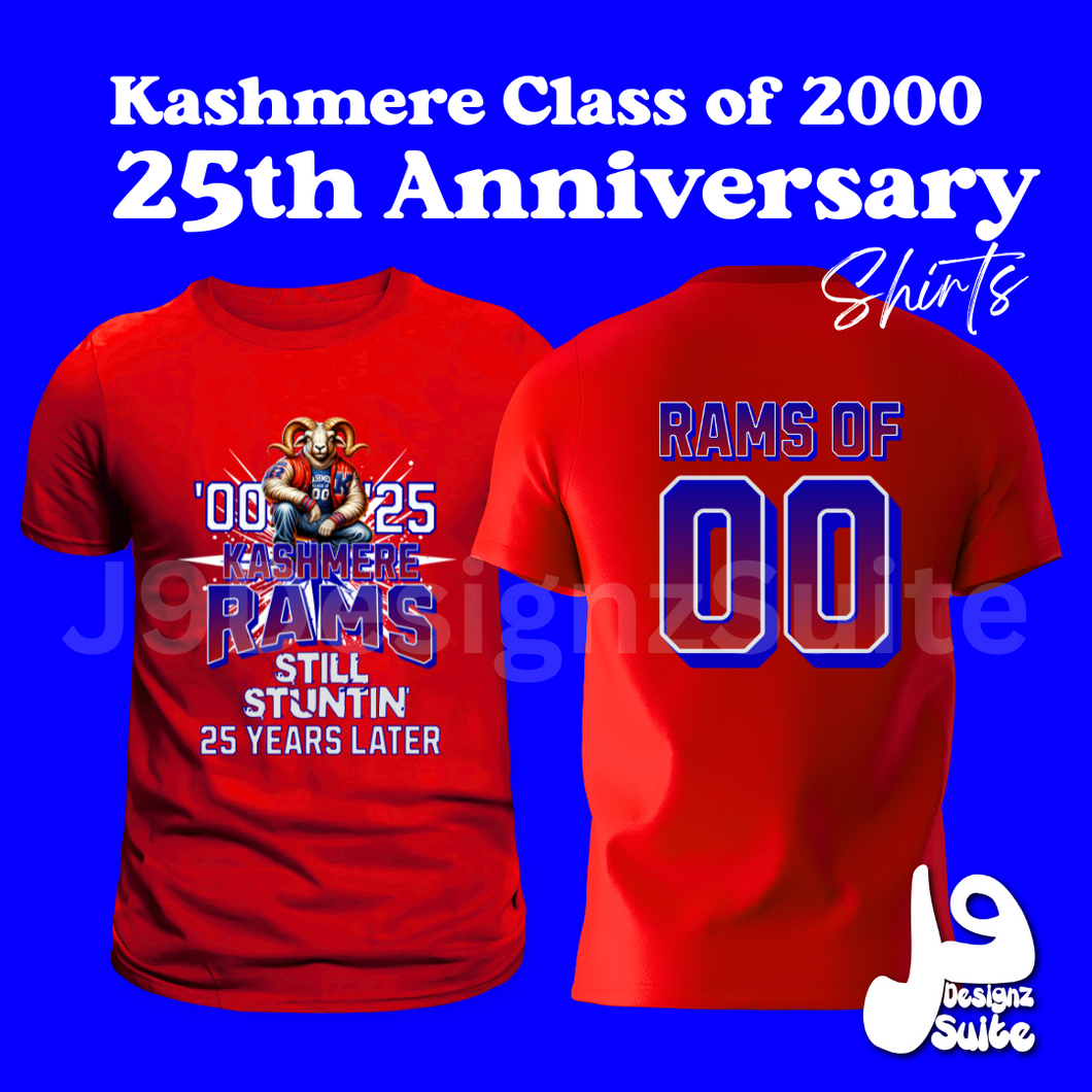 Kashmere Rams Class of 2000 25th Anniversary Shirt