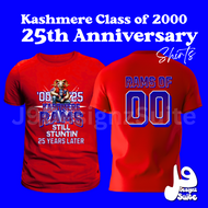 Kashmere Rams Class of 2000 25th Anniversary Shirt