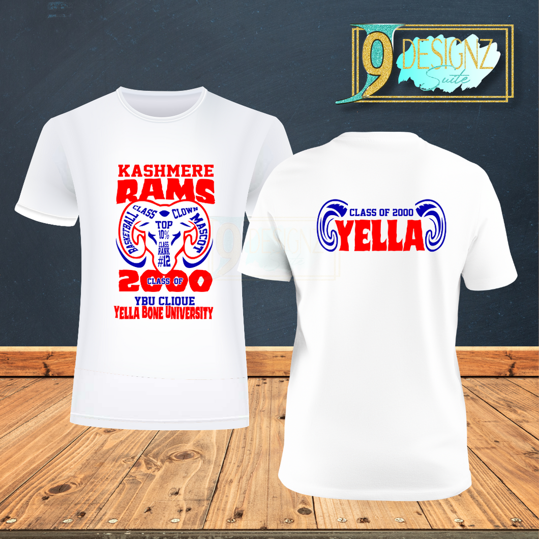 Custom Order-Kashmere Rams Class of 2000 Reunion Shirt