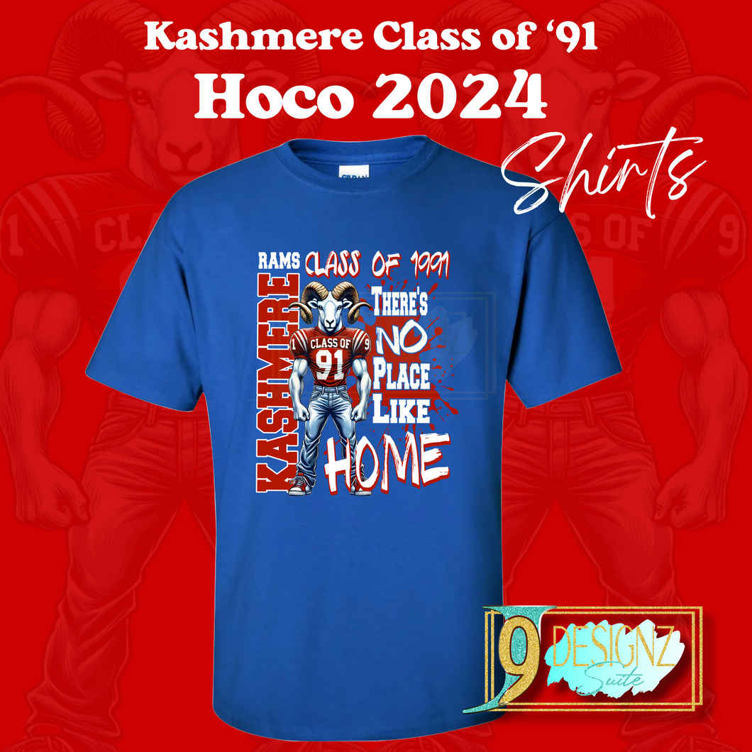 Custom Order Shirt-Kashmere Rams Class of 1991 HOCO Shirt