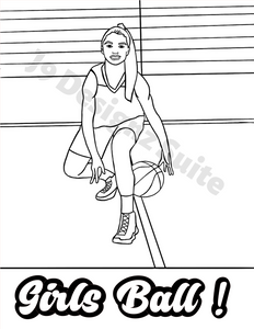 Girls Can Do Anything! Coloring Book-PDF Format Only