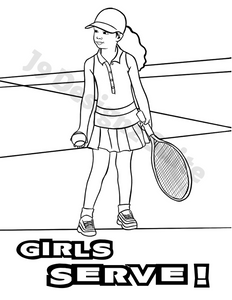 Girls Can Do Anything! Coloring Book-PDF Format Only