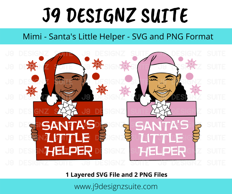 Digital File - Mimi - Santa's Little Helper - SVG/PNG Formats