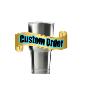 30 oz. Custom Stainless Steel Tumbler (Glitter)